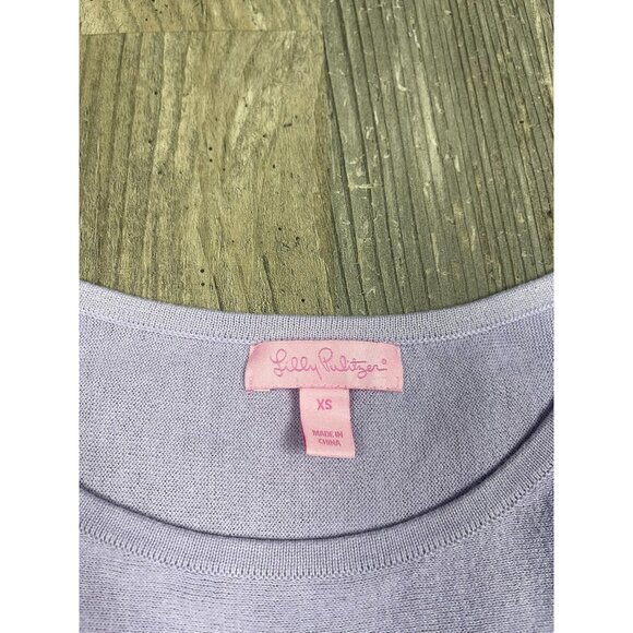 Lilly Pulitzer Ingle Pullover Sweater Small Lilac Verben Purple Long Sleeve - Picture 5 of 9